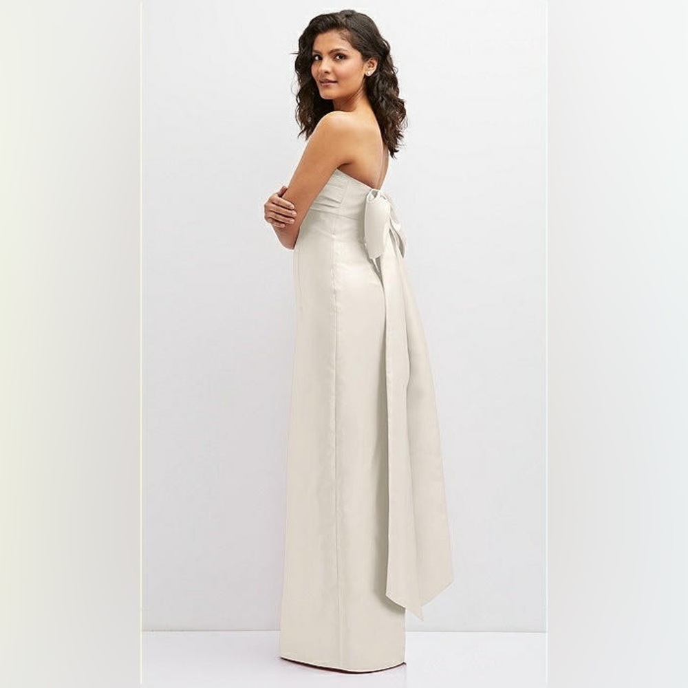 ALFRED SUNG D856 Maxi Dress in Ivory - Picture 4 of 14